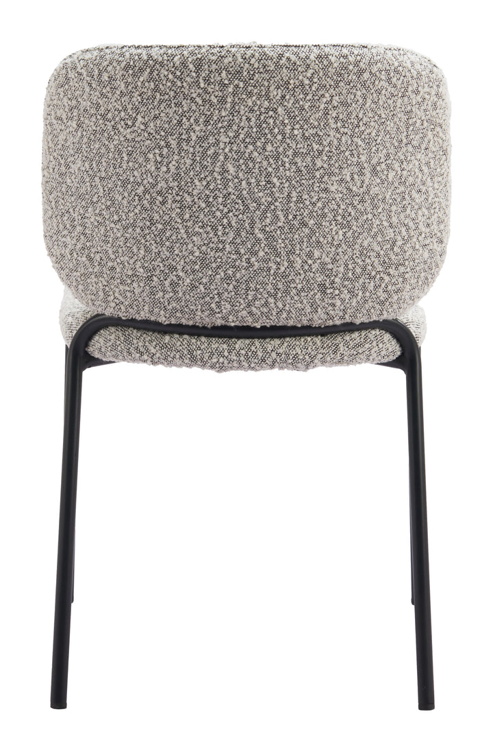 Zuo Plat Dining Chair (Set of 2) Gray