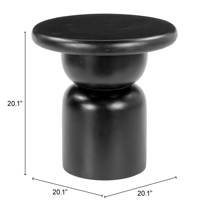 Zuo Hals Side Table Black