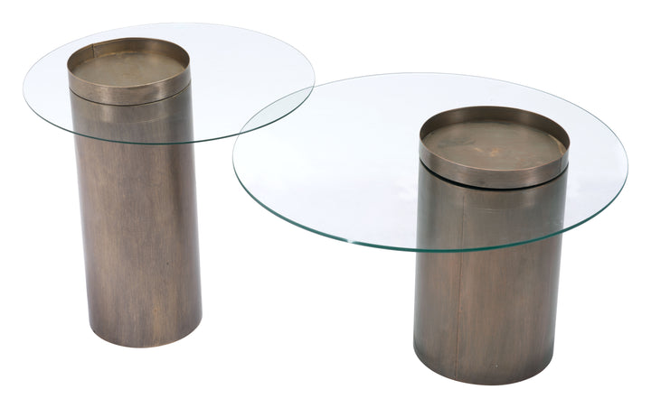 Zuo Emi Coffee Table Antique Bronze