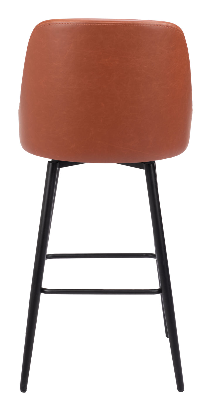 Zuo Keppel Swivel Barstool Brown