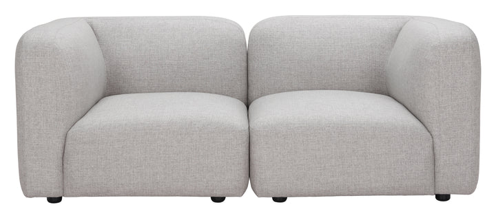 Zuo Biak Corner Chair Gray