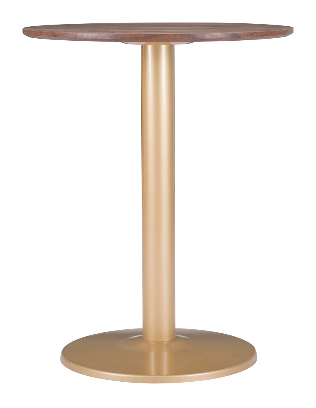Zuo Alto Bistro Table Brown & Gold