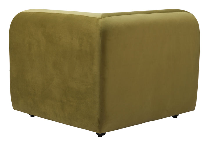 Zuo Biak Corner Chair Green