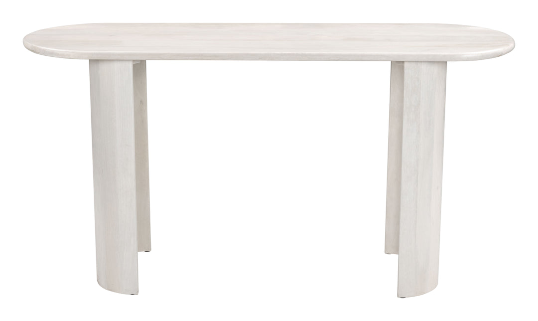 Zuo Risan Console Table Whitewashed