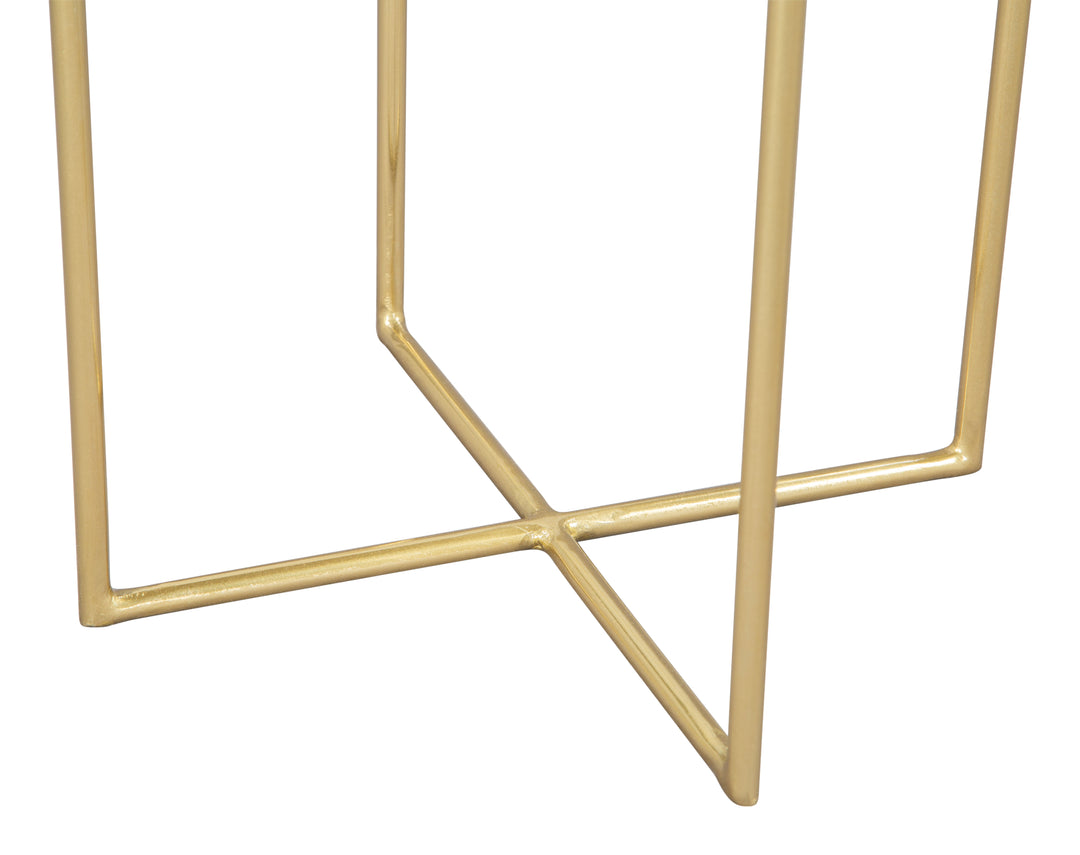Zuo Lotus Side Table Gold
