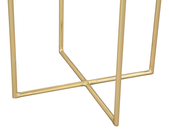 Zuo Lotus Side Table Gold