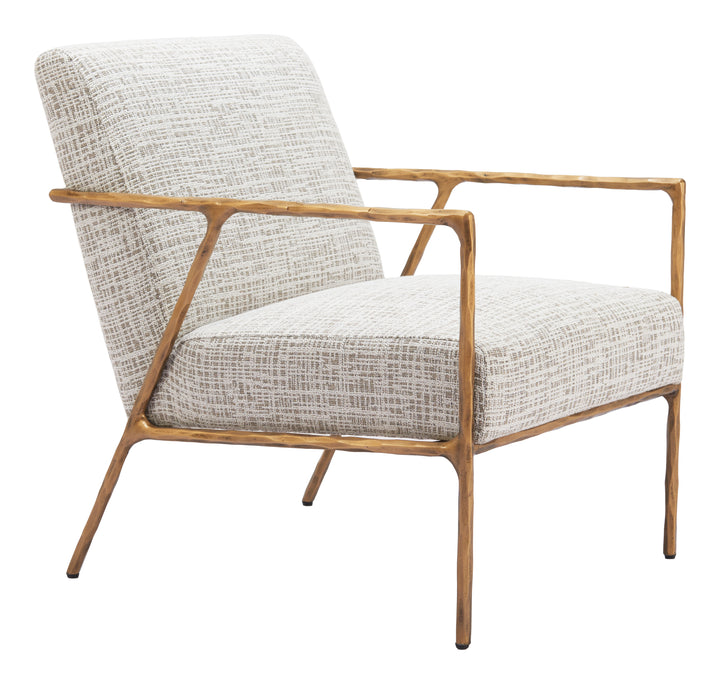 Zuo Norrebro Accent Chair Beige Frost