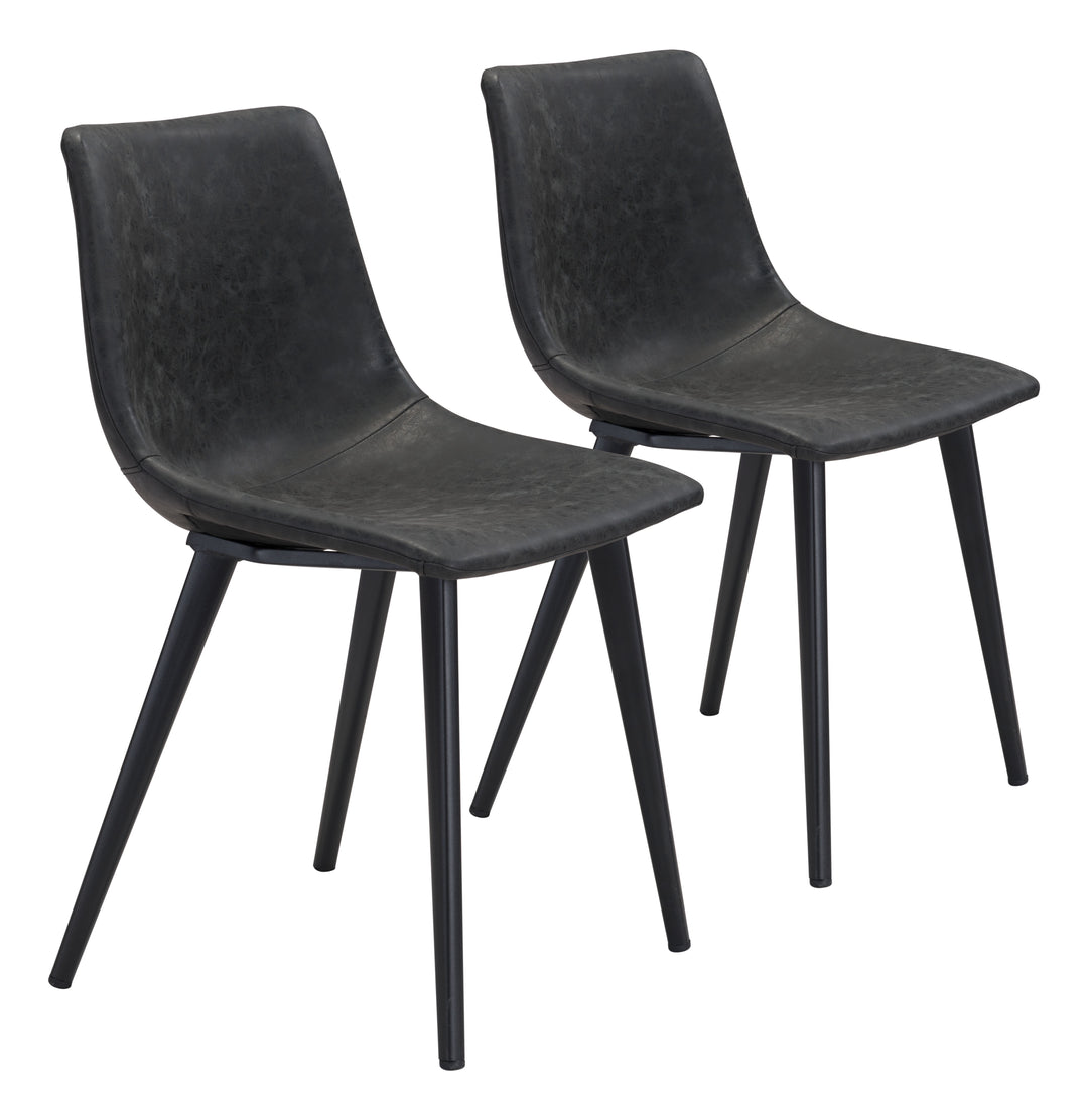 Zuo Daniel Dining Chair (Set of 2) Vintage Black