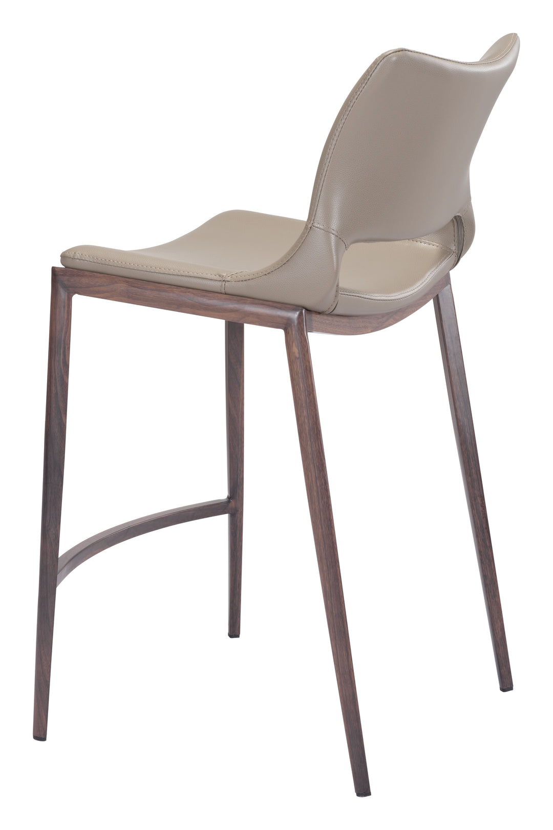 Zuo Ace Counter Stool (Set of 2) Brown & Walnut