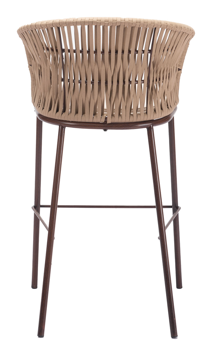 Zuo Freycinet Barstool (Set of 2) Natural