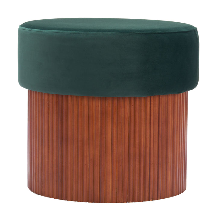 Zuo Boto Storage Ottoman Green