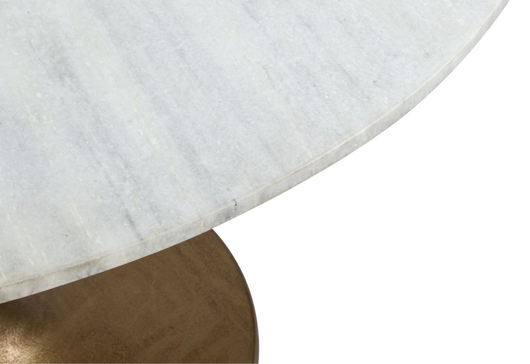 Zuo Ithaca Dining Table White & Gold