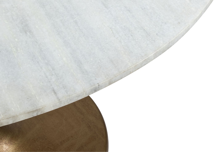 Zuo Ithaca Dining Table White & Gold
