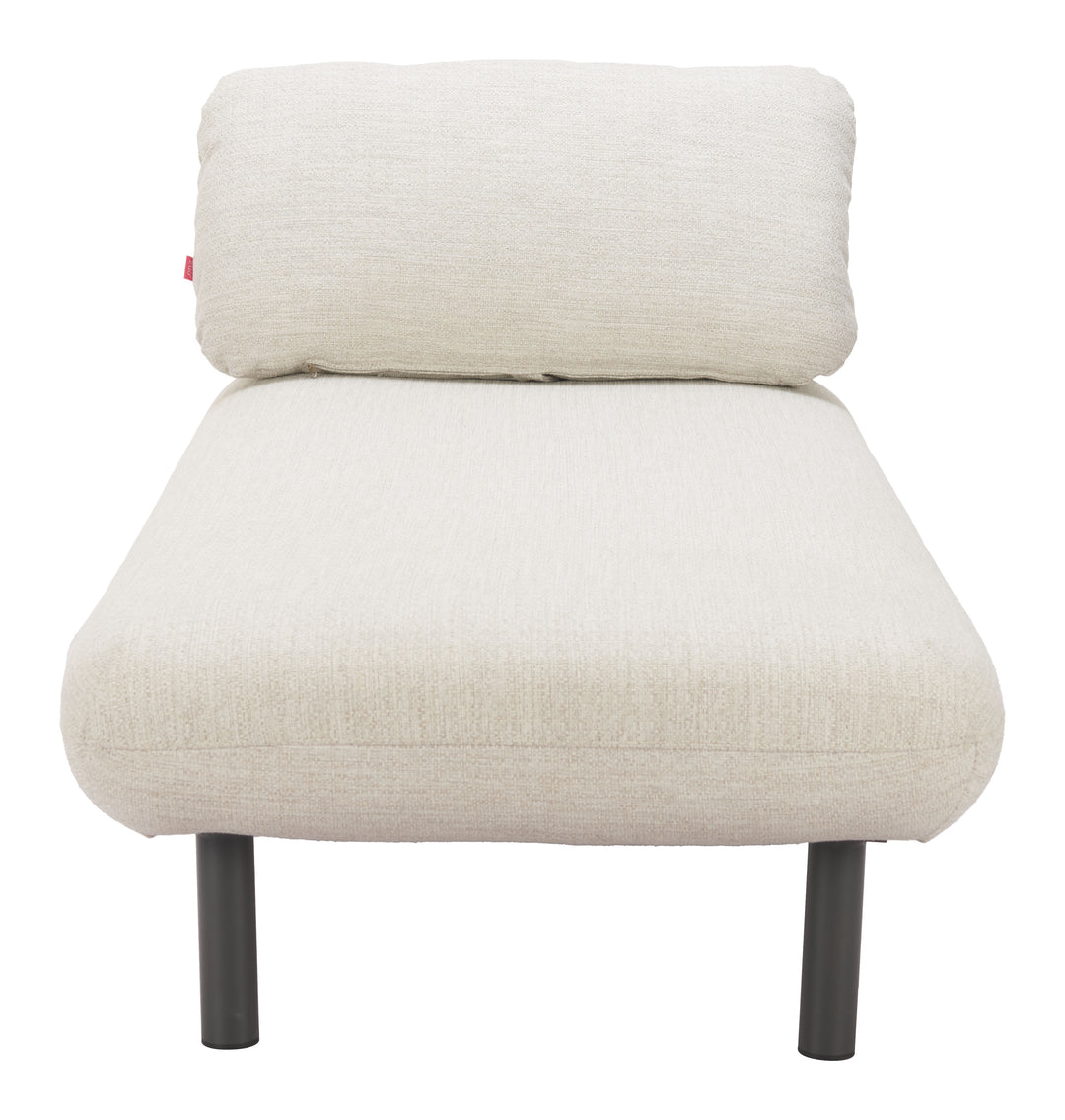 Zuo Aperto Chaise Beige