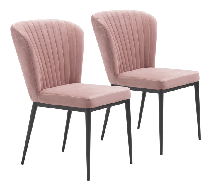Zuo Tolivere Dining Chair (Set of 2) Pink