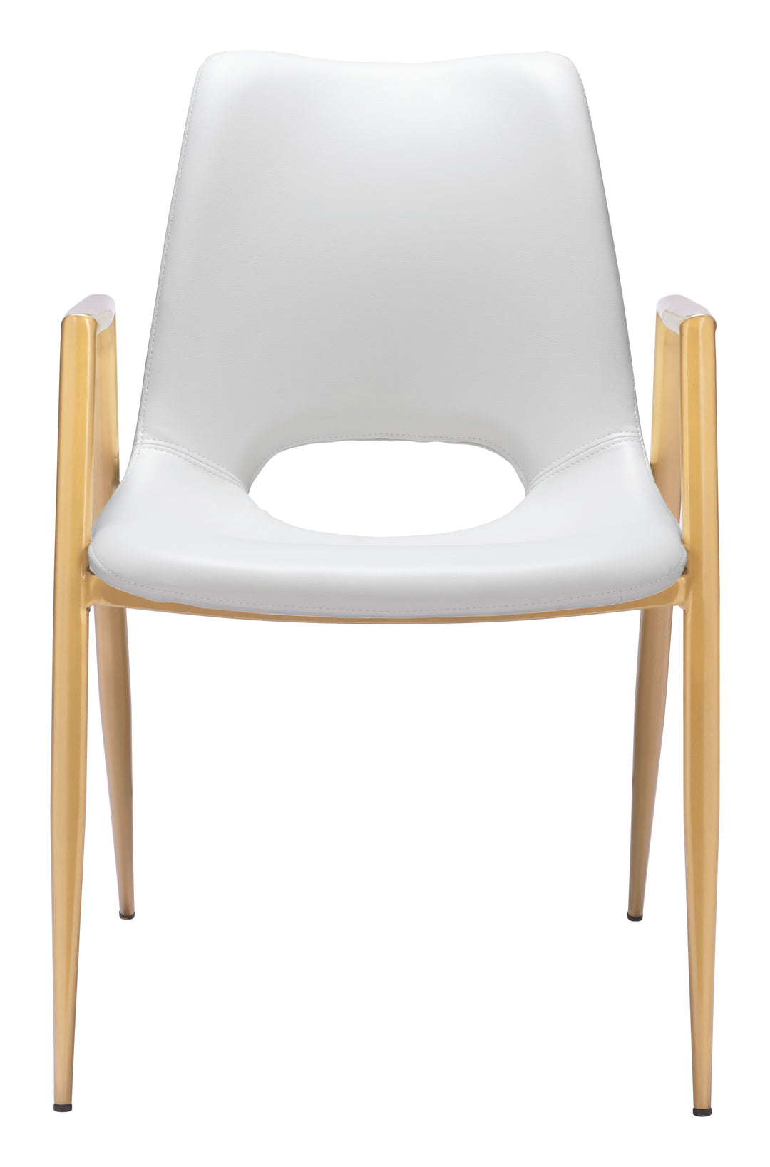 Zuo Desi Dining Chair (Set of 2) White & Gold