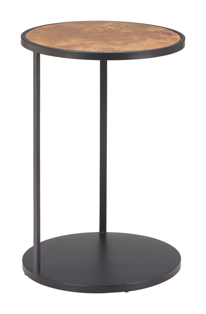 Zuo Nodo Side Table Brown & Black