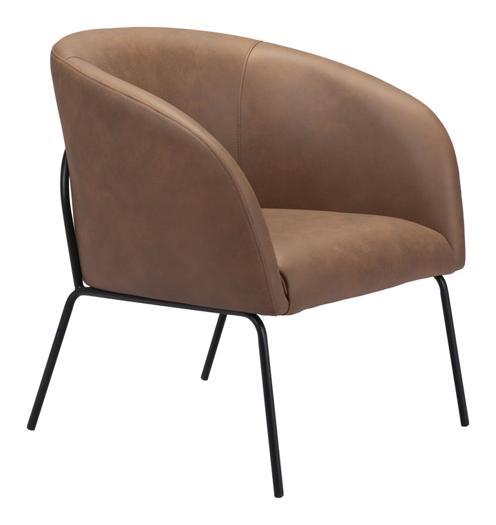 Zuo Quinten Accent Chair Vintage Brown