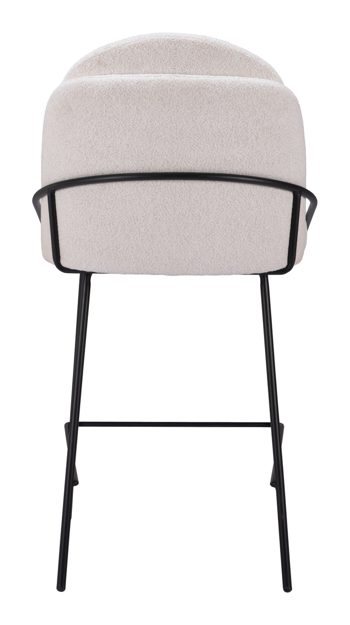 Zuo Jambi Counter Stool (Set of 2) Ivory