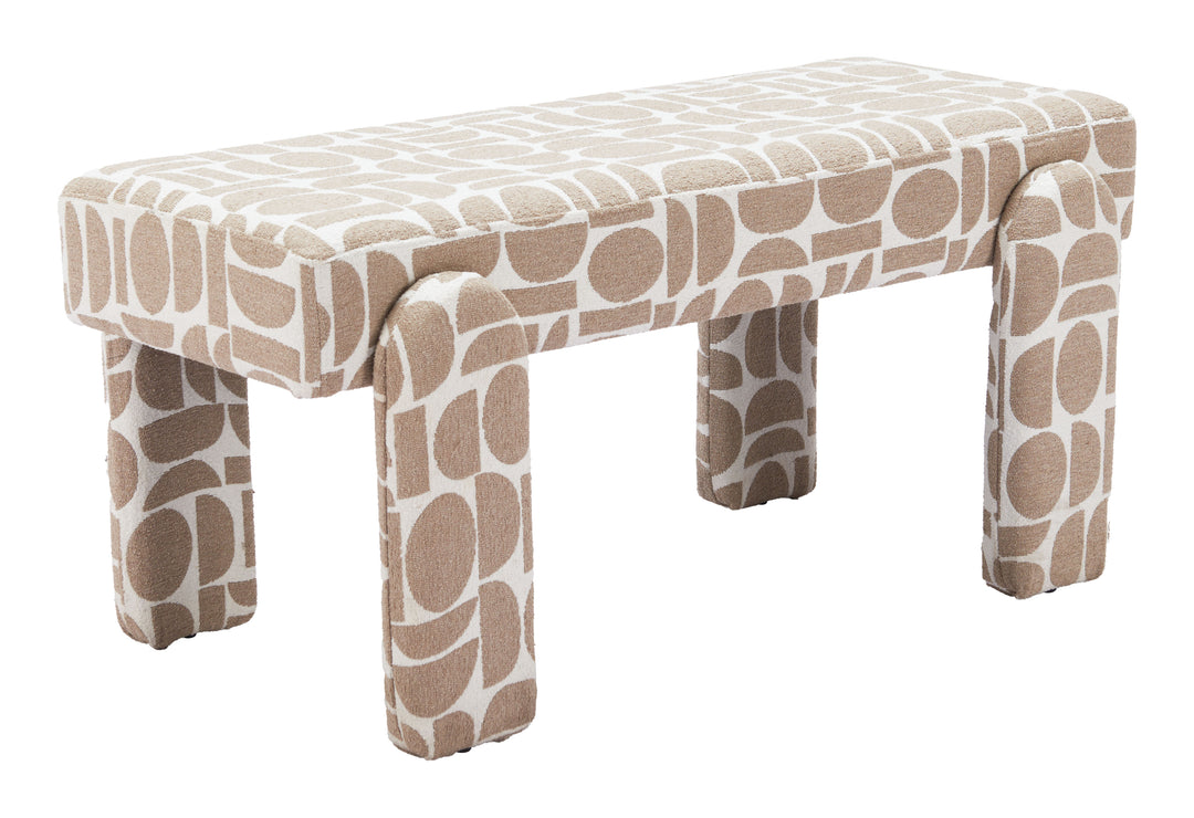 Zuo Blato Bench Gray