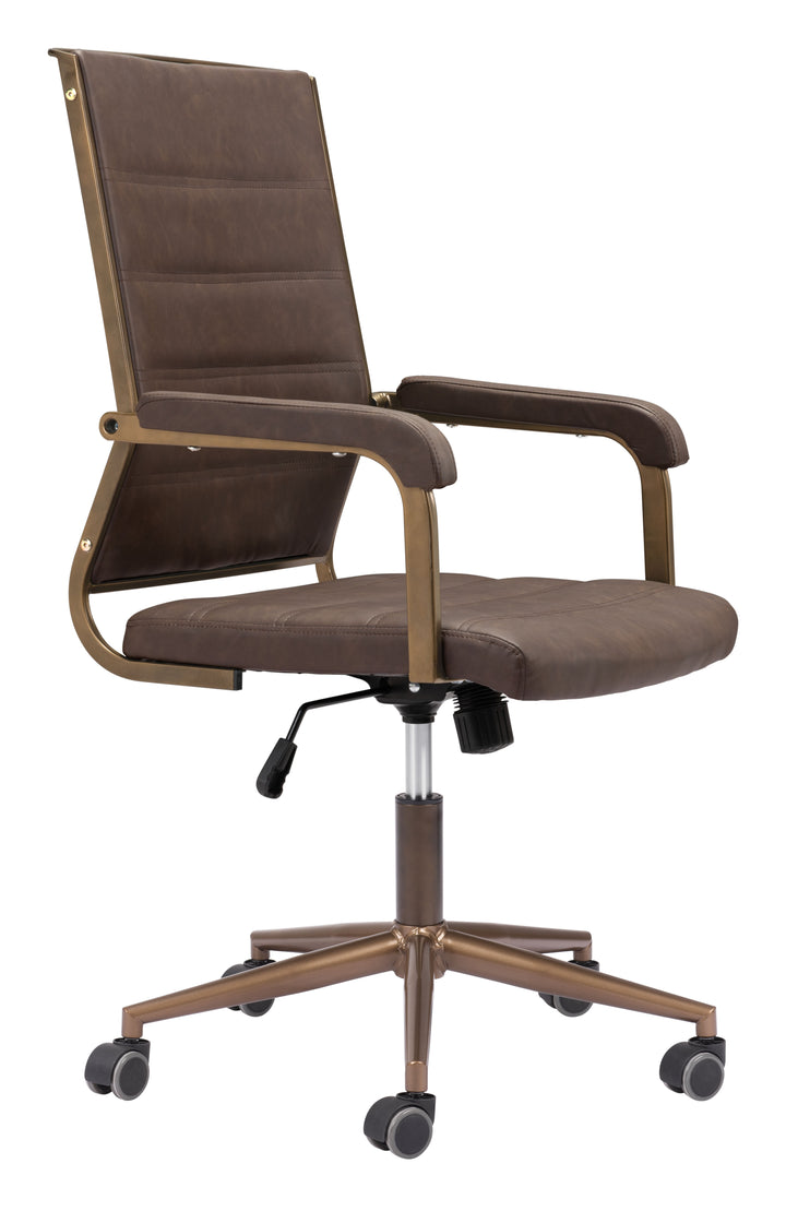 Zuo Auction Office Chair Espresso