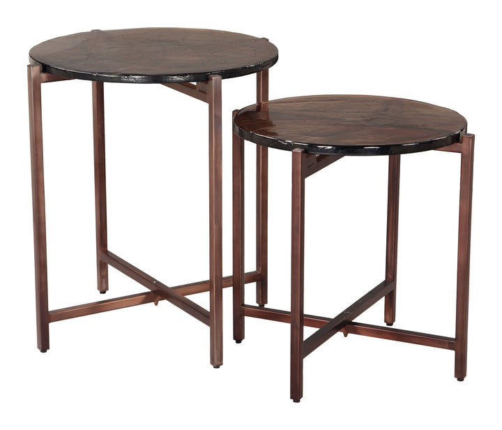 Zuo Gema Coffee Table Set (2-Piece) Bronze