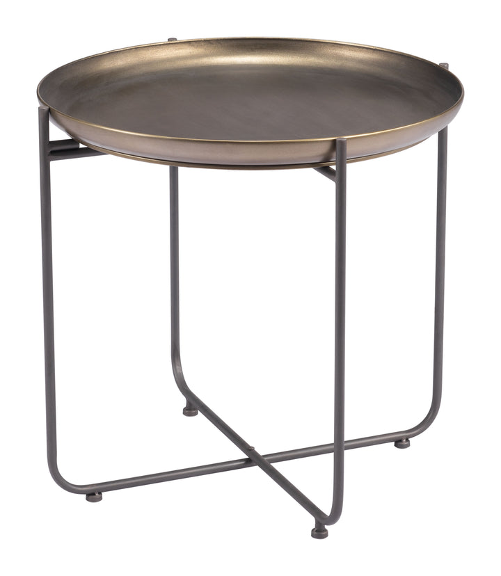 Zuo Bronson Side Table Bronze