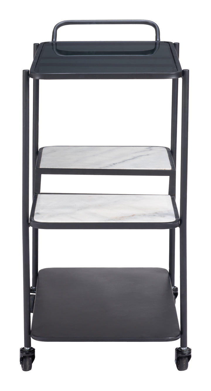 Zuo Constanza Bar Cart Black
