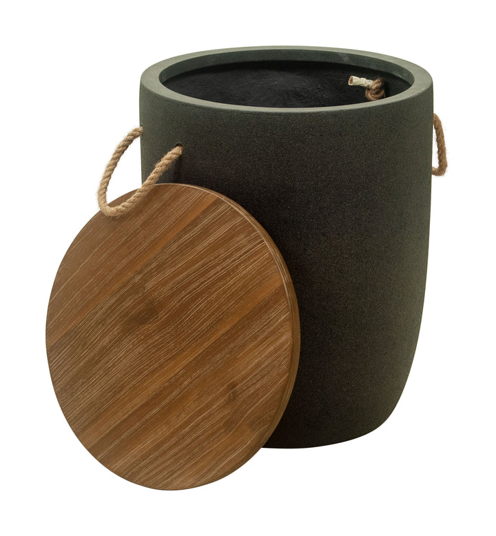 Zuo Biban Side Table Natural & Brown