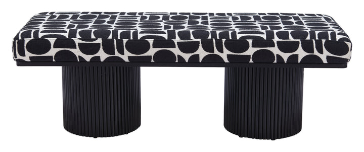 Zuo Botoia Bench Black & White