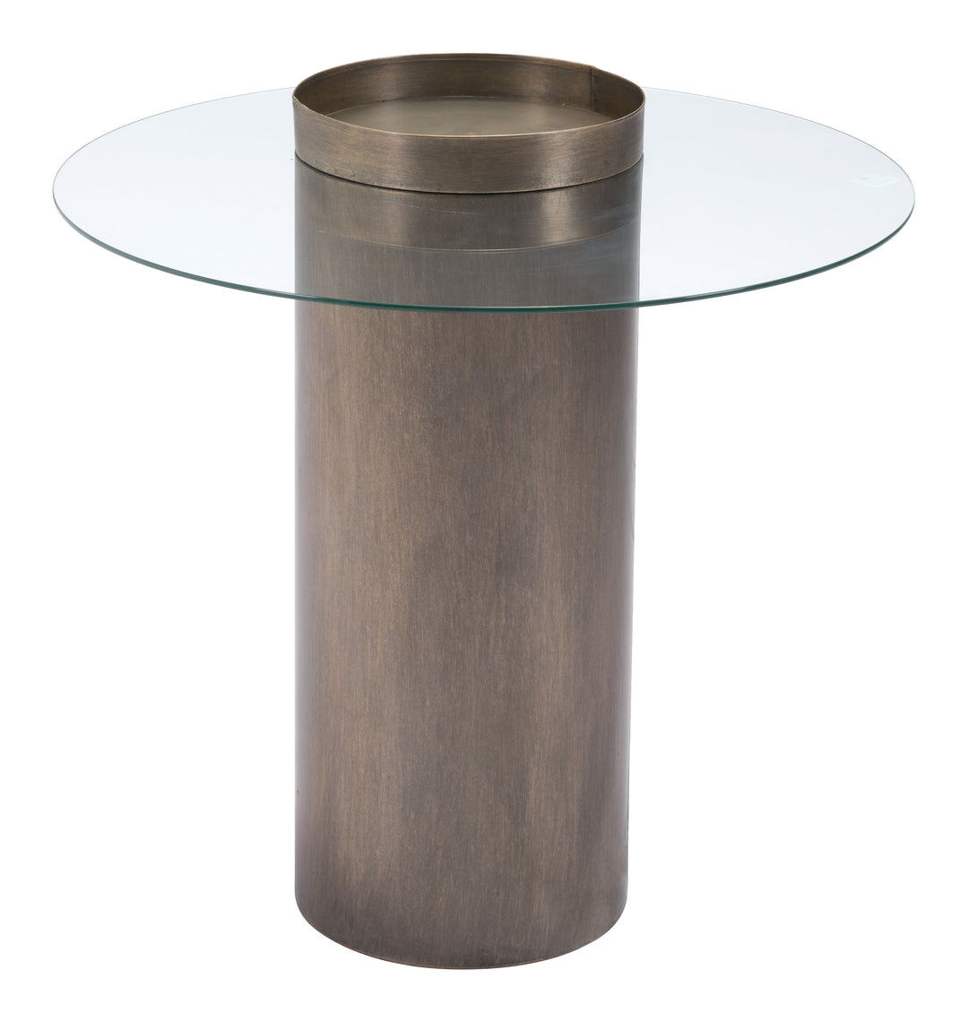 Zuo Emi End Table Antique Bronze