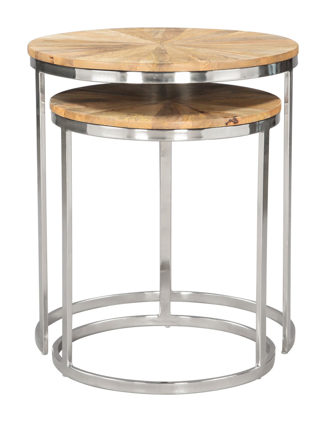 Zuo Bari Nesting Table Set (2-Piece) Natural