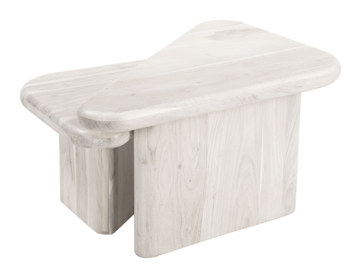 Zuo Navidic Coffee Table Set (2-Piece) Whitewashed