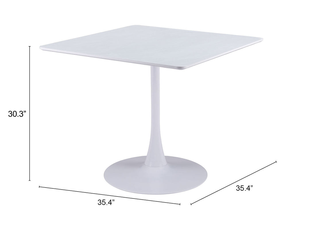 Zuo Molly Dining Table White