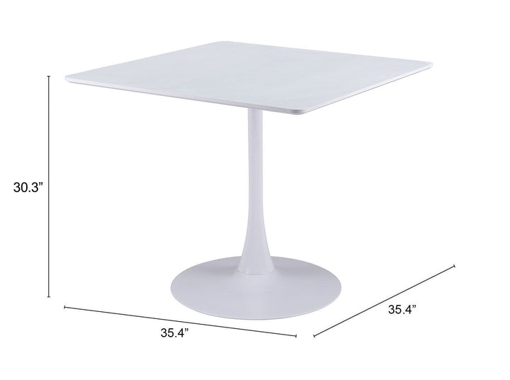 Zuo Molly Dining Table White