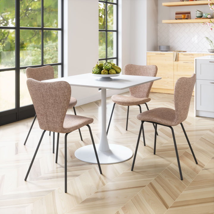 Zuo Tollo Dining Chair (Set of 2) Brown