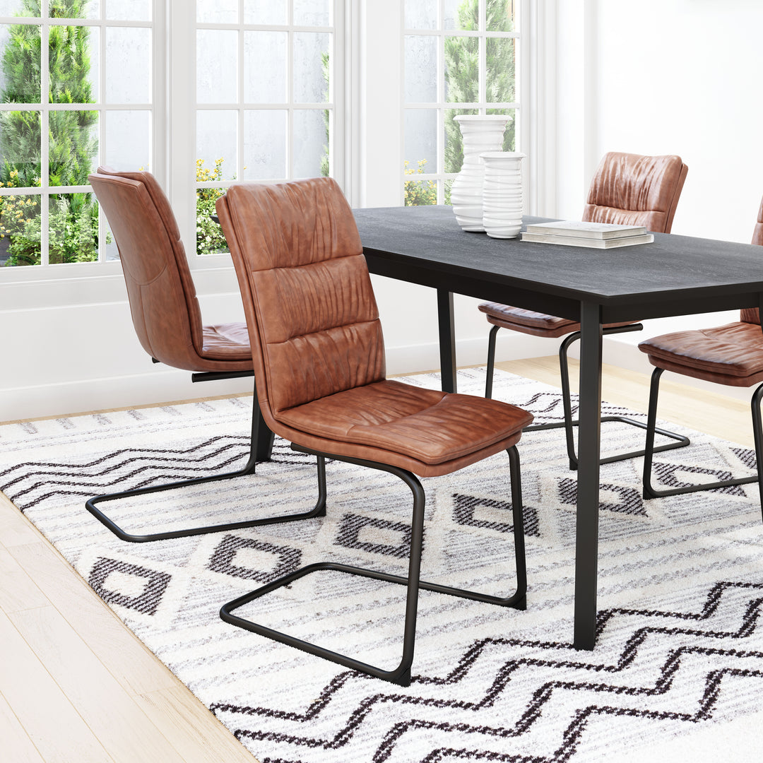 Zuo Sharon Dining Chair (Set of 2) Vintage Brown