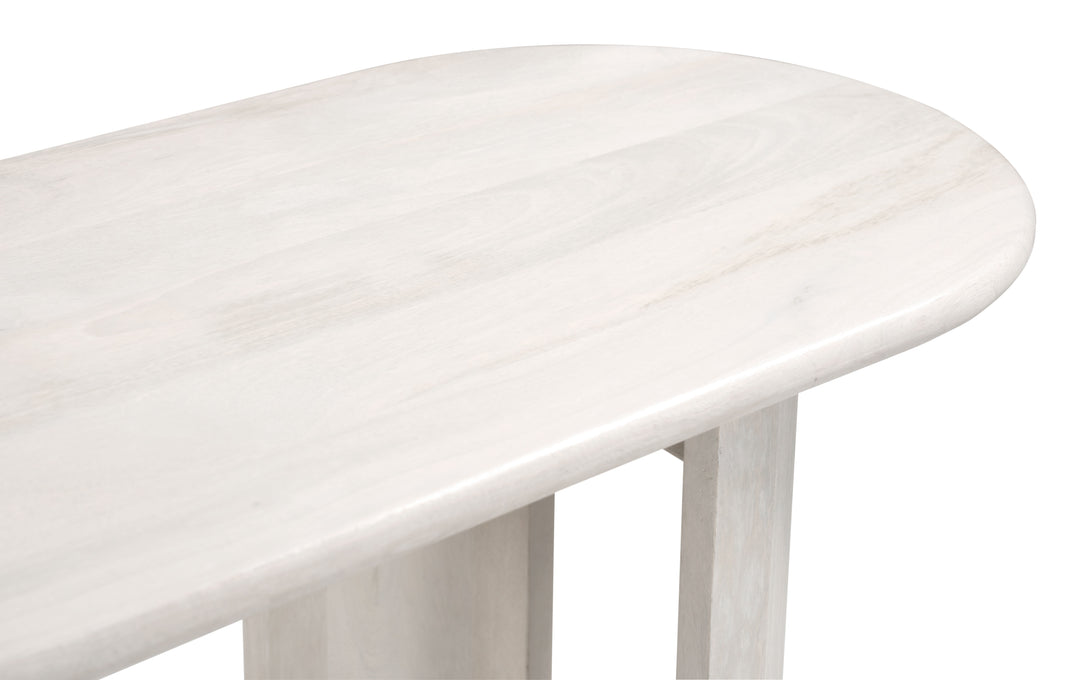 Zuo Risan Console Table Whitewashed