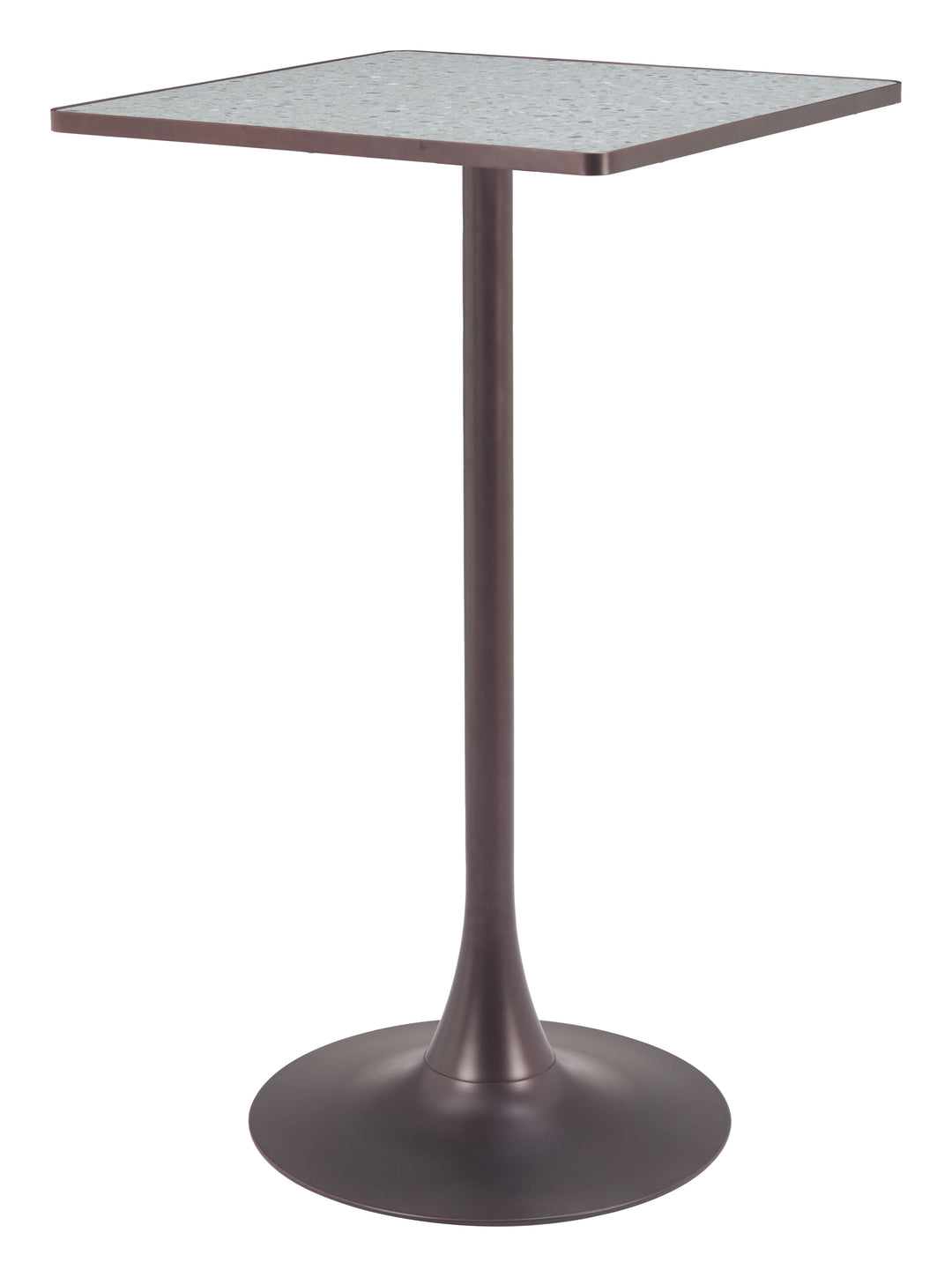 Zuo Spot Bar Table Gray & Bronze