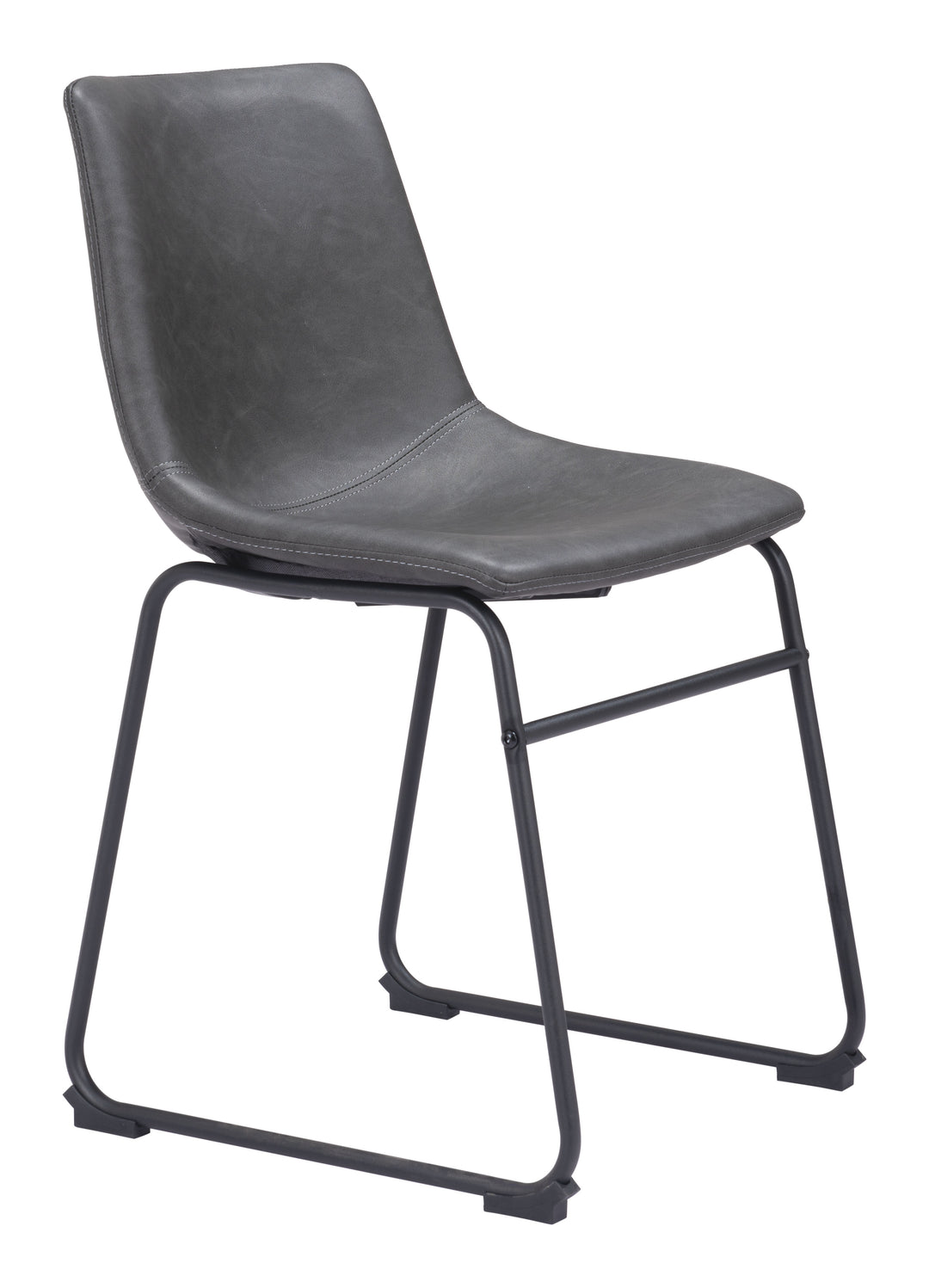 Zuo Smart Dining Chair (Set of 2) Charcoal