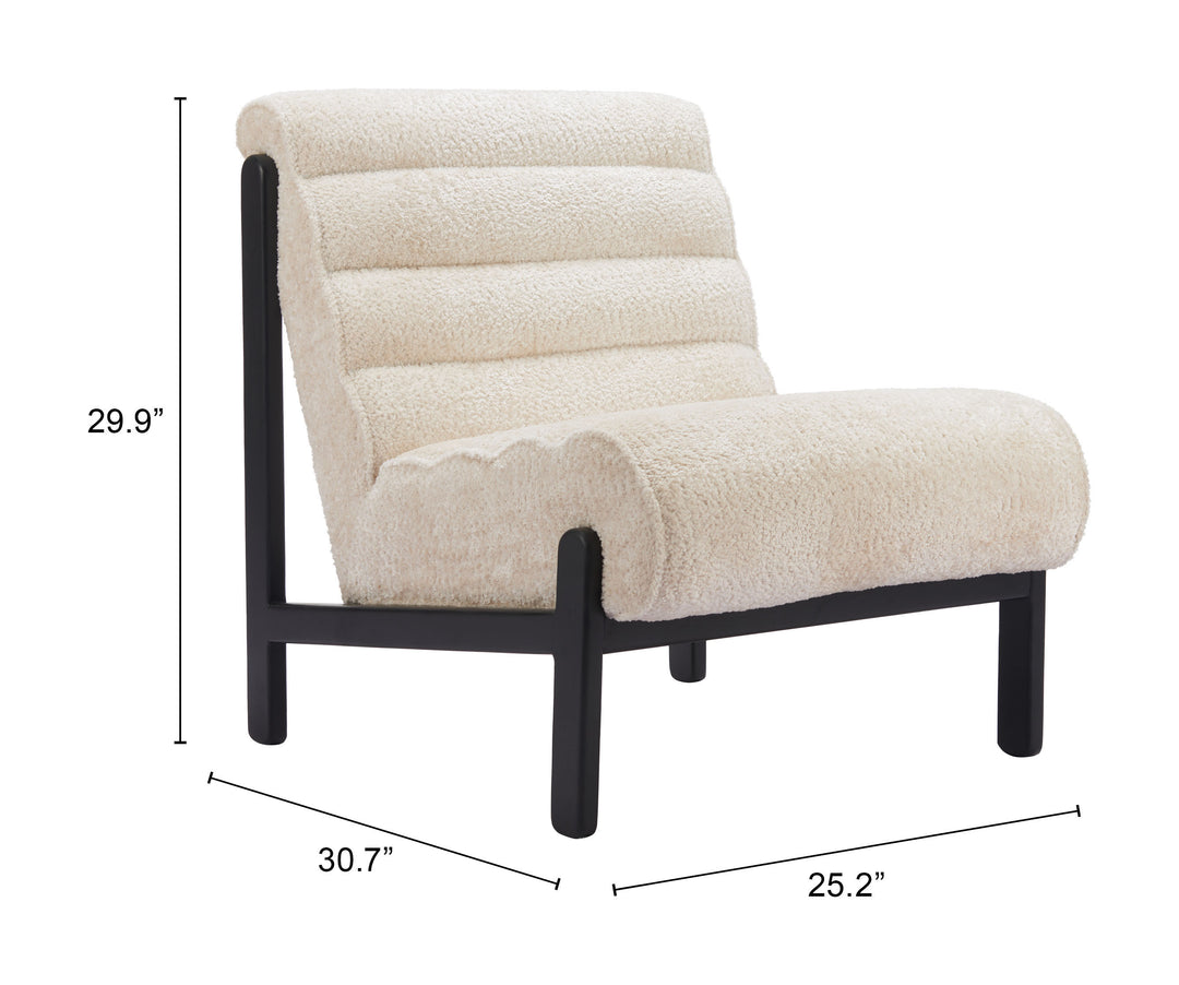 Zuo Maki Accent Chair Beige