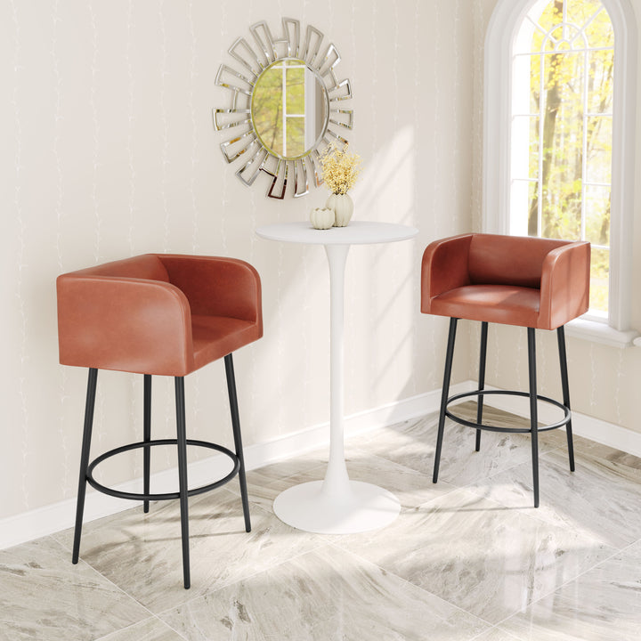 Zuo Horbat Barstool (Set of 2) Brown