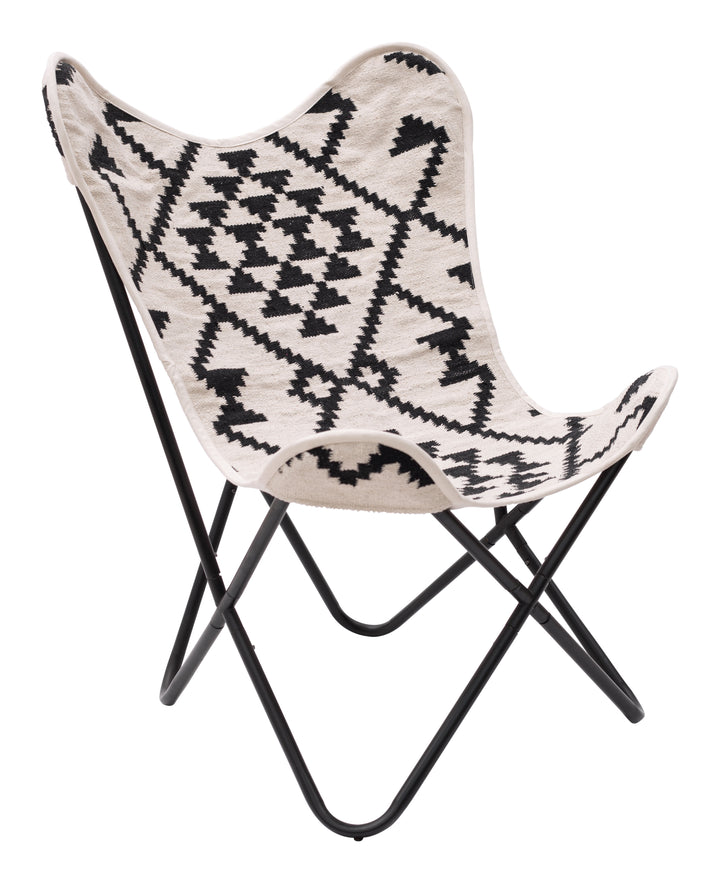 Zuo Rabat Accent Chair Beige & Black