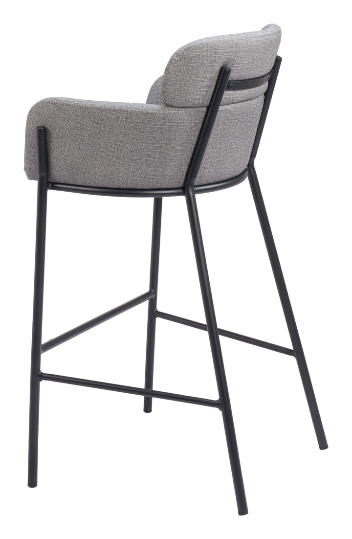 Zuo Bremor Barstool Slate Gray