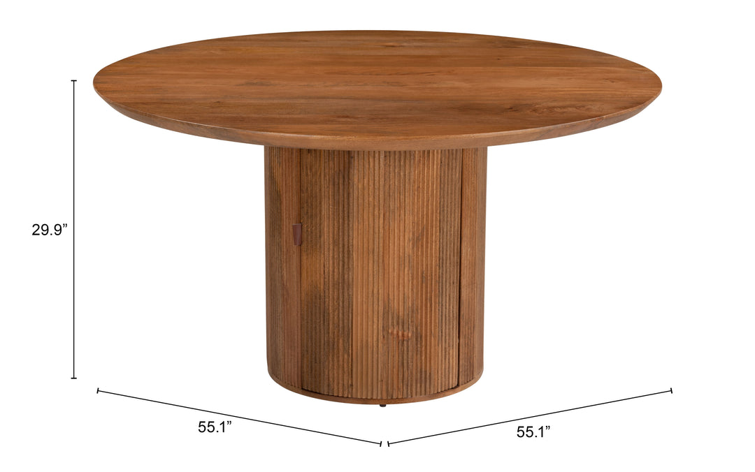 Zuo Izola Dining Table Brown
