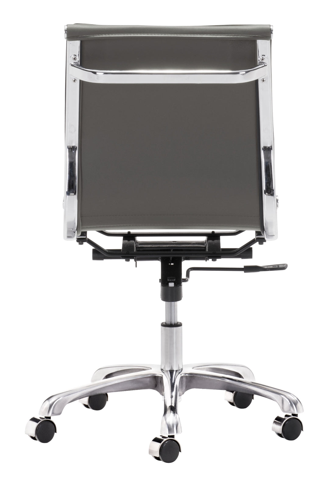 Zuo Lider Plus Armless Office Chair Gray