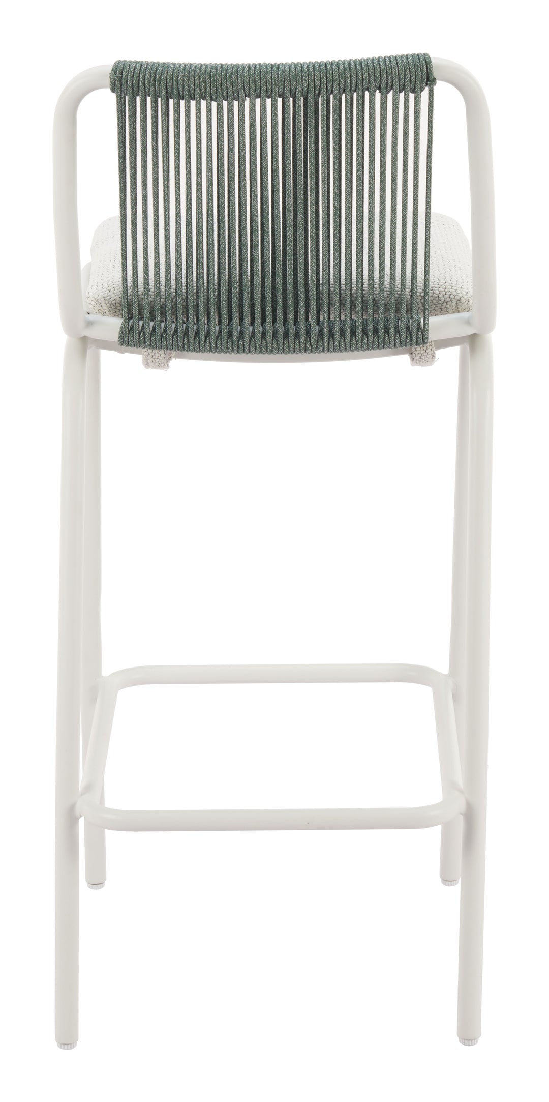 Zuo Luft Barstool (Set of 2) White & Green