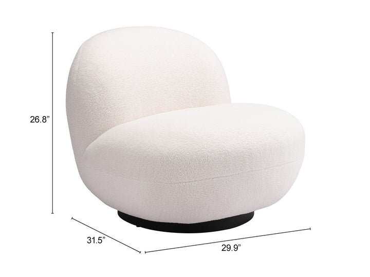 Zuo Myanmar Accent Chair Cream