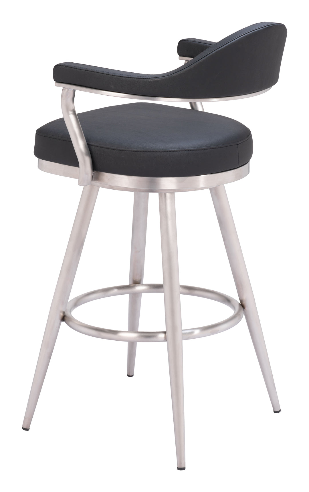 Zuo Vagur Swivel Barstool Black