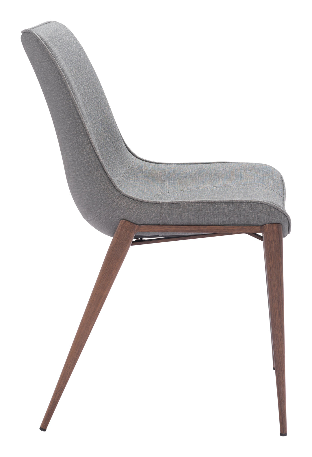 Zuo Magnus Dining Chair (Set of 2) Slate Gray & Walnut